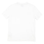 CHAMPION Mens White Graphic T-Shirt M Short Sleeve Crew Neck Cotton Blend Casual