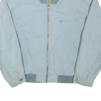 RED POINT Mens Blue Bomber Jacket L Polyester Blend Plain Zip Casual Lightweight