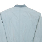 RED POINT Mens Blue Bomber Jacket L Polyester Blend Plain Zip Casual Lightweight