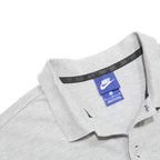 NIKE Mens Grey Short Sleeve Plain M Cotton Polo Shirt Lightweight Casual