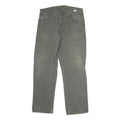 DICKIES Mens Regular Fit Cotton Blend Jeans Grey W38 L32 Workwear Zip Closure