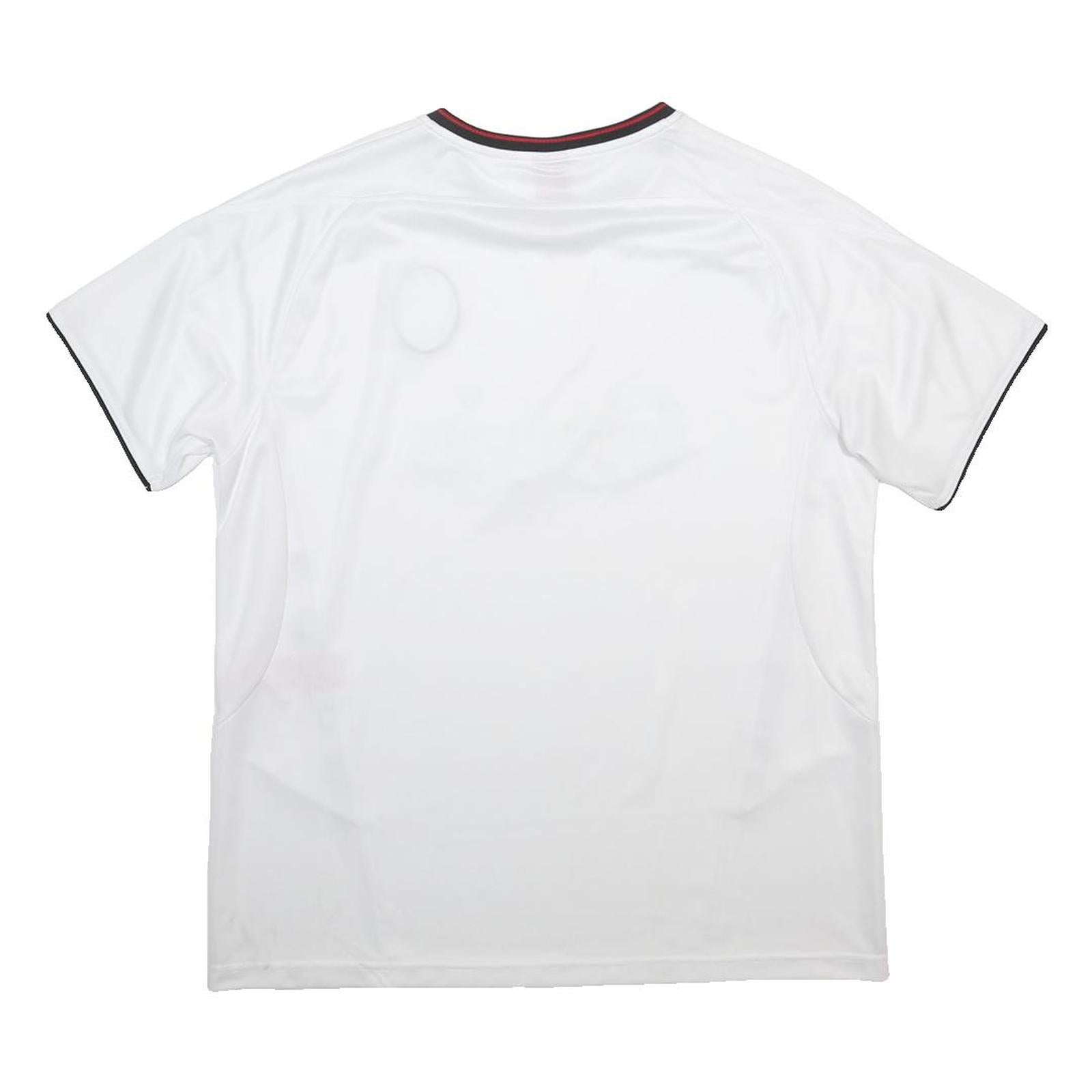 L.F.C Mens White Liverpool Crest Football T-Shirt XL Short Sleeve Crew Neck