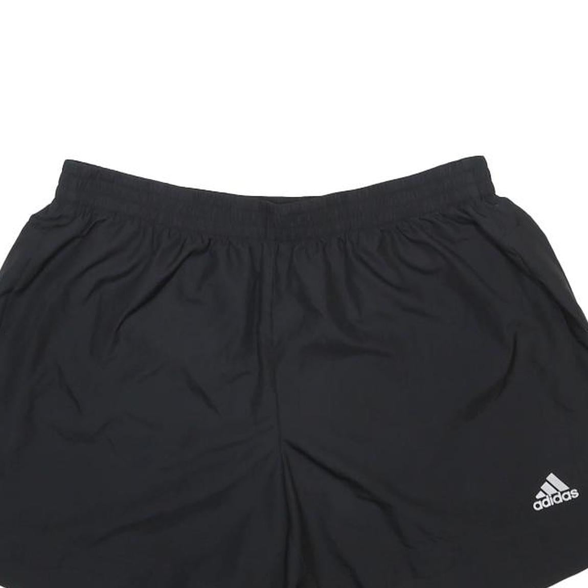 ADIDAS Mens Shorts Black XL W30 Sports Casual Polyester Athletic