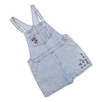 ROUTE 66 Mens Blue Loose Denim Dungarees L W40 L3 Dragon Embroidery