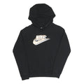 NIKE Womens Black Hoodie XS Cotton Blend Pullover Casual Sportswear