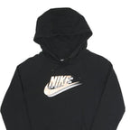 NIKE Womens Black Hoodie XS Cotton Blend Pullover Casual Sportswear
