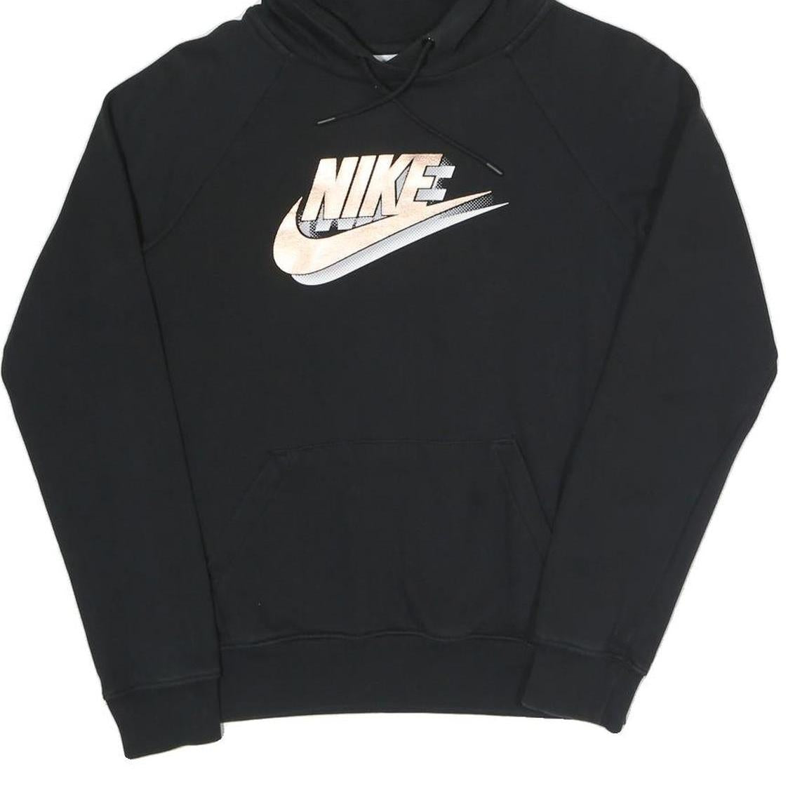 NIKE Womens Black Hoodie XS Cotton Blend Pullover Casual Sportswear