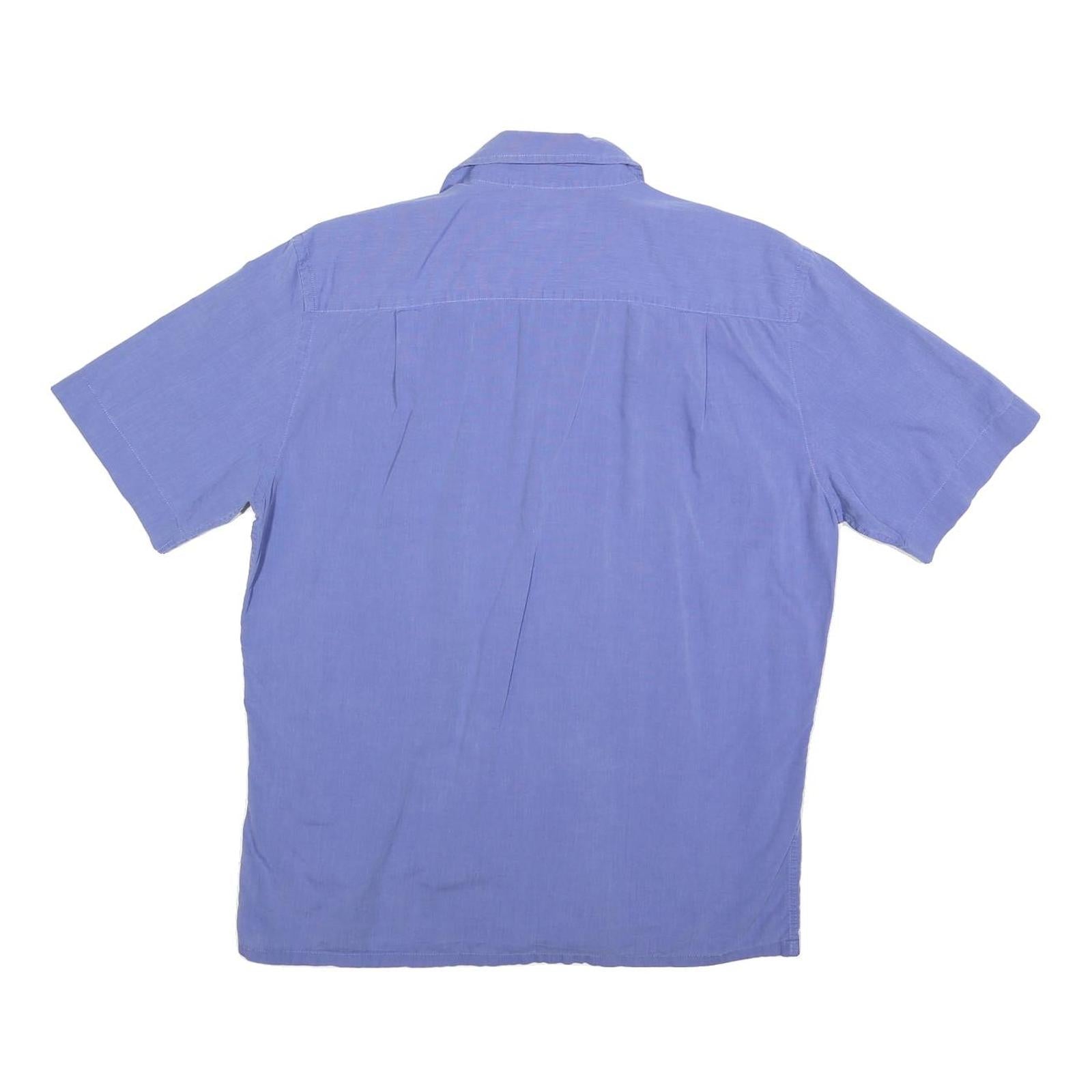 RALPH LAUREN POLO JEANS COMPANY Mens Blue Shirt M Cotton Casual Summer Button Up