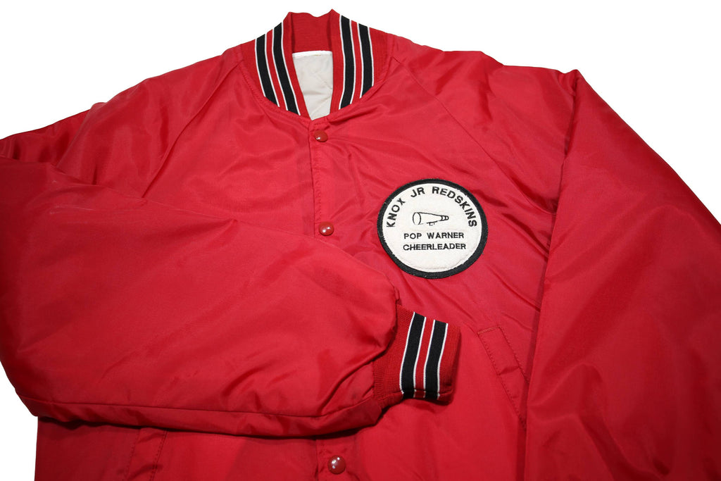 Mens Red Synthetic Jacket M Button Bomber Plain Pocketed Comfortable
