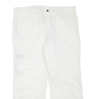 DICKIES Womens White Regular Fit Straight Denim Jeans Cotton Blend W42 L29