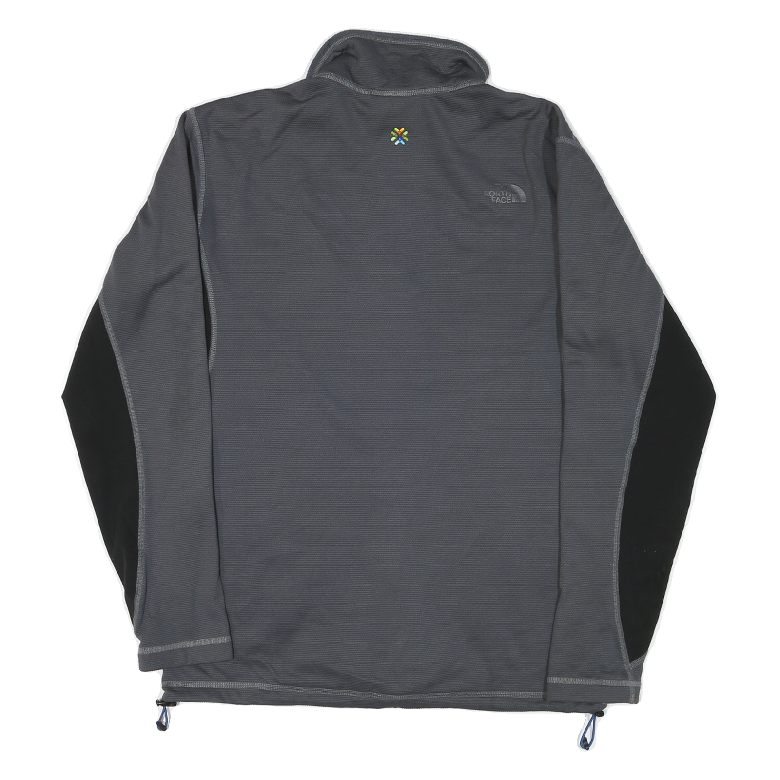 THE NORTH FACE Mens Grey & Black Track Jacket M Polyester Zip Outdoor Activewear