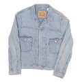 LEVI'S Womens Blue Denim Jacket S Cotton Blend Button Closure Casual Classic