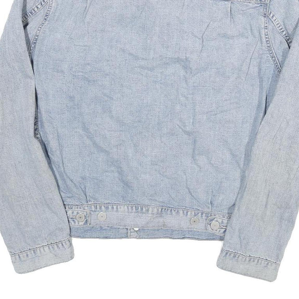 LEVI'S Womens Blue Denim Jacket S Cotton Blend Button Closure Casual Classic