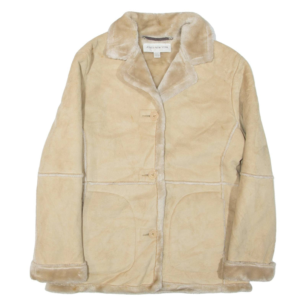 JONES NEW YORK Womens Coat Beige S