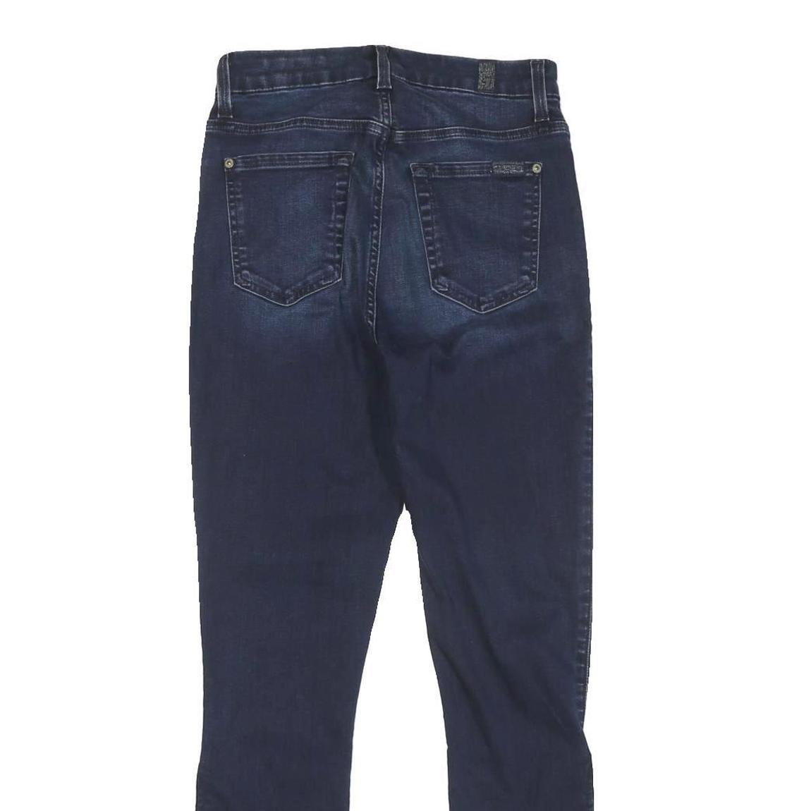 7 FOR ALL MANKIND Womens Jeans Blue Slim Skinny Denim Medium W26 L27 Hook Eye
