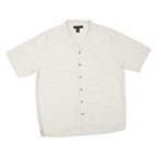 COLORADO CLOTHING Mens White 2XL Cotton Blend Short Sleeve Shirt Casual Summer