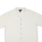 COLORADO CLOTHING Mens White 2XL Cotton Blend Short Sleeve Shirt Casual Summer