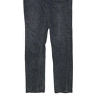 LEVI'S Mens Slim Black Denim Raw Zip Jeans W30 L31 Classic Fit