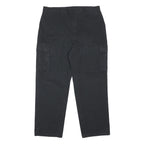 DICKIES Mens Classic Black Cargo Trousers W36 L31 Workwear Zip Closure