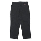 DICKIES Mens Classic Black Cargo Trousers W36 L31 Workwear Zip Closure
