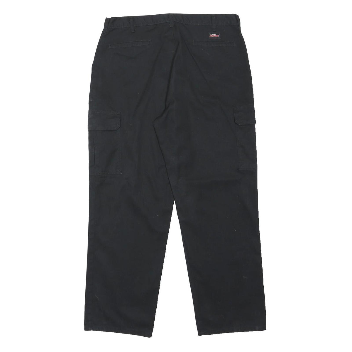 DICKIES Mens Classic Black Cargo Trousers W36 L31 Workwear Zip Closure