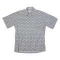 BANMA BILAS Mens Shirt Blue Crazy Pattern M