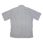 BANMA BILAS Mens Shirt Blue Crazy Pattern M