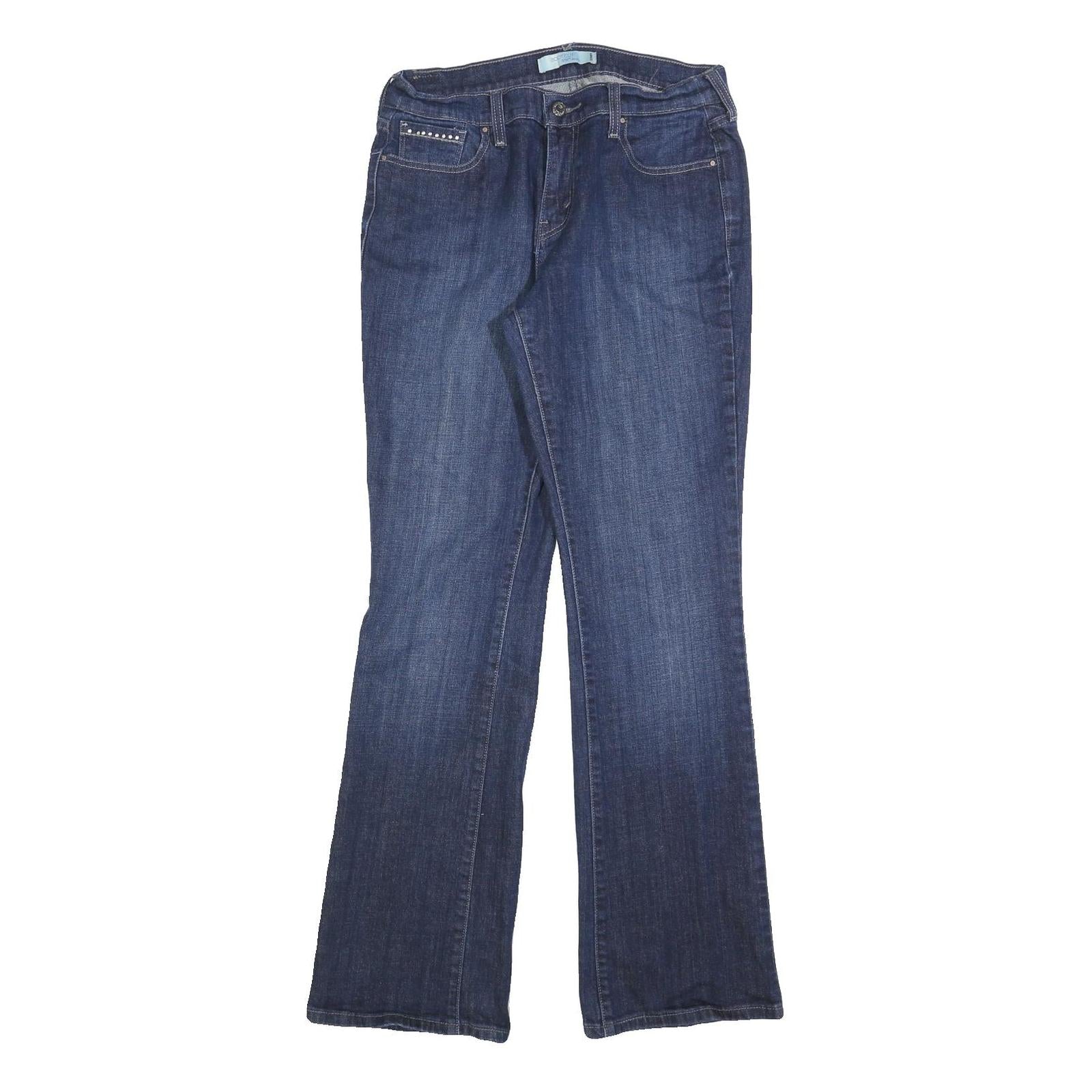 LEVI'S Womens Jeans Blue Regular Bootcut Denim Medium W30 L32 Studded Pockets