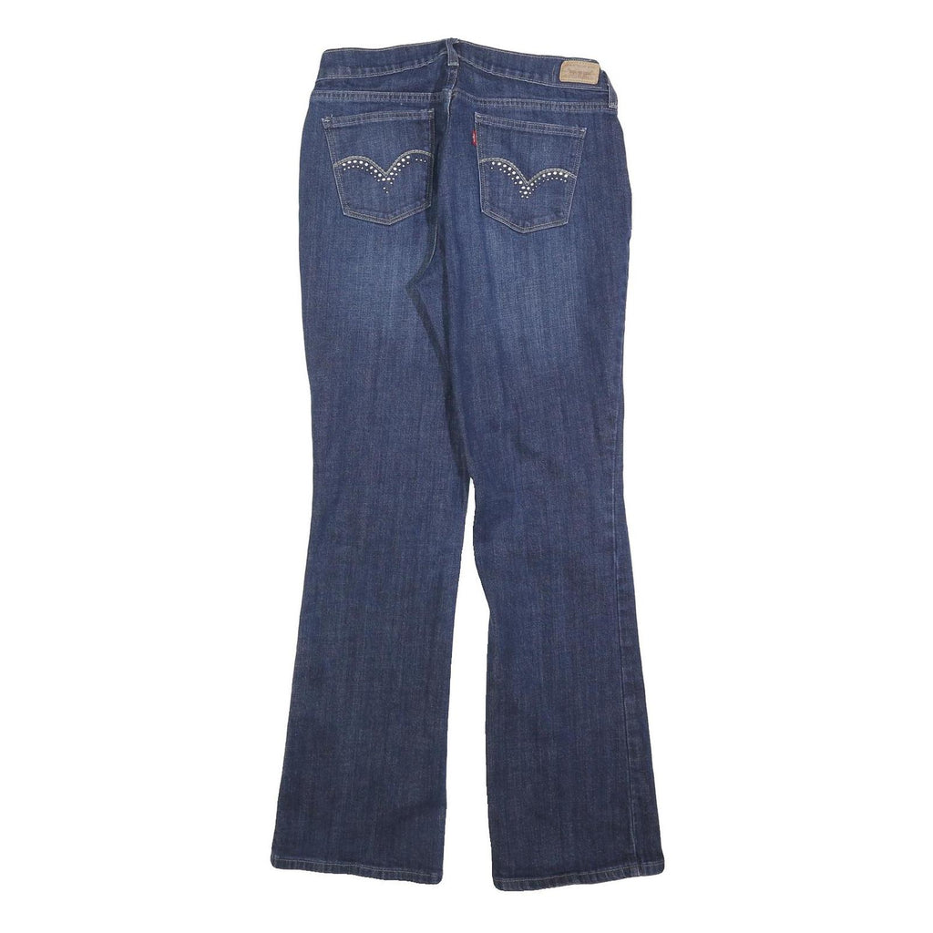 LEVI'S Womens Jeans Blue Regular Bootcut Denim Medium W30 L32 Studded Pockets