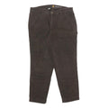 CARHARTT Womens Cotton Blend Brown Regular Fit Straight Leg Trousers W32 L26