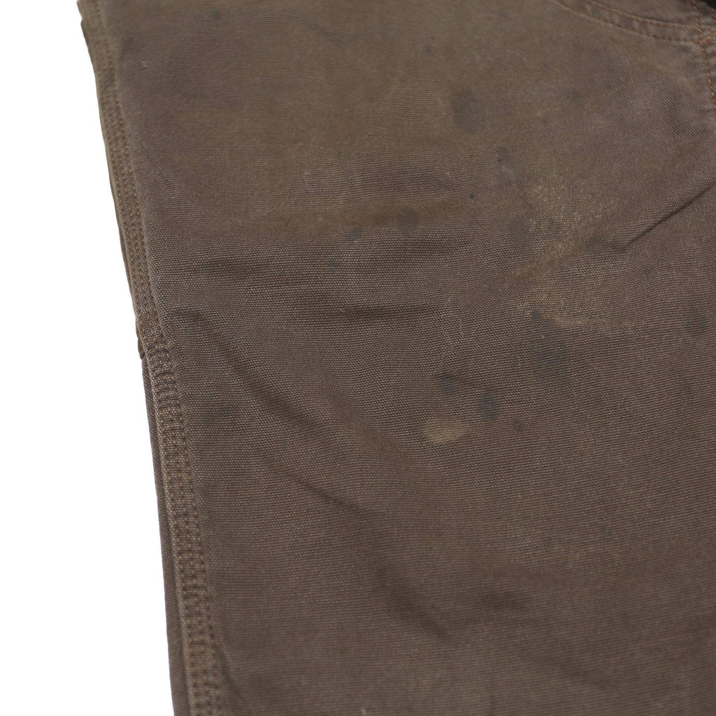CARHARTT Womens Cotton Blend Brown Regular Fit Straight Leg Trousers W32 L26