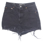 LEVI'S Ribcage Womens Denim Shorts Black S W27
