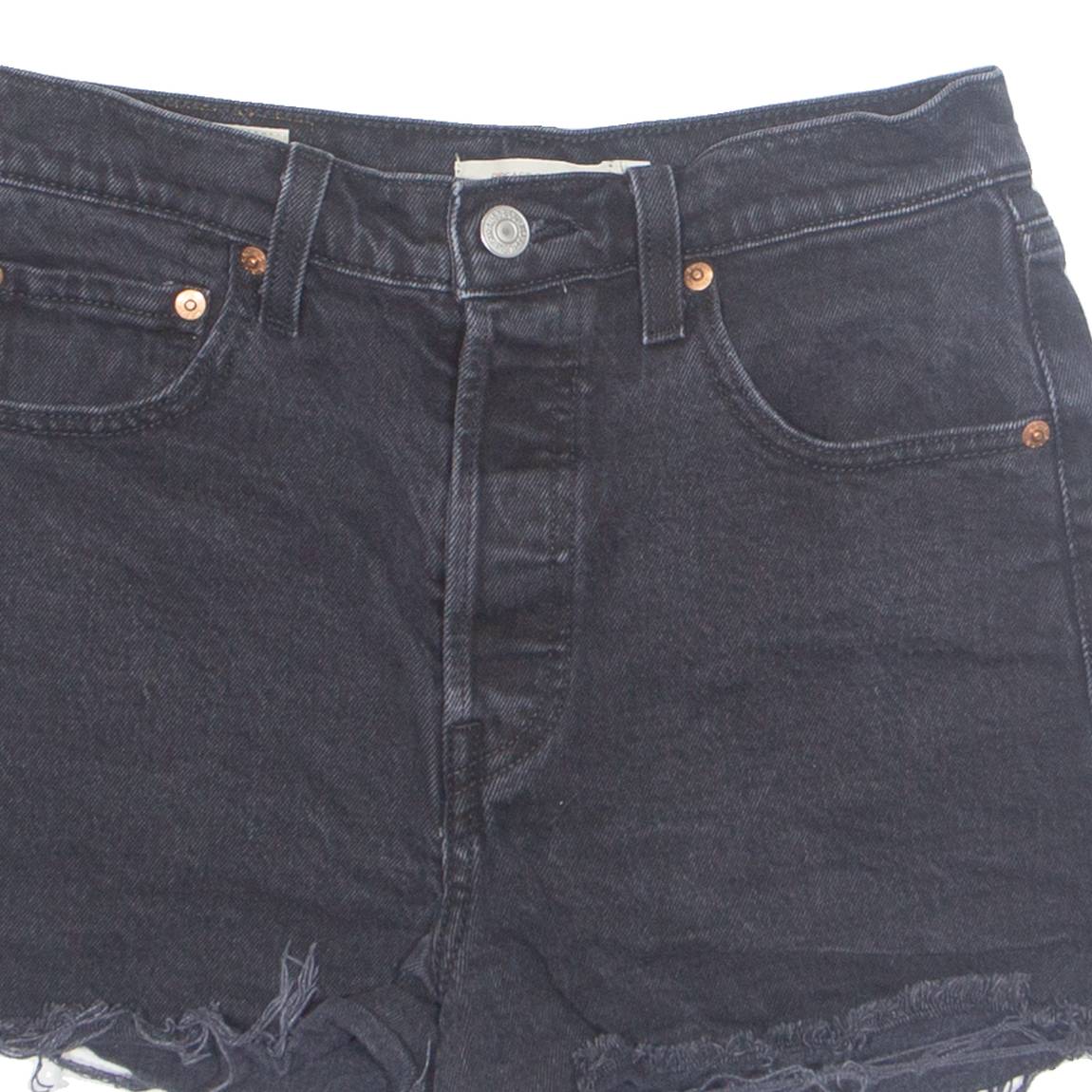 LEVI'S Ribcage Womens Denim Shorts Black S W27