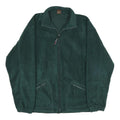 LEGACY Mens Green Polyester Zip Jacket L Fleece Casual Warm Outerwear