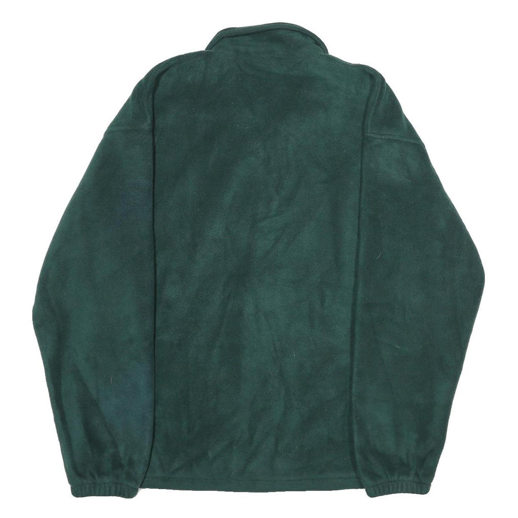 LEGACY Mens Green Polyester Zip Jacket L Fleece Casual Warm Outerwear