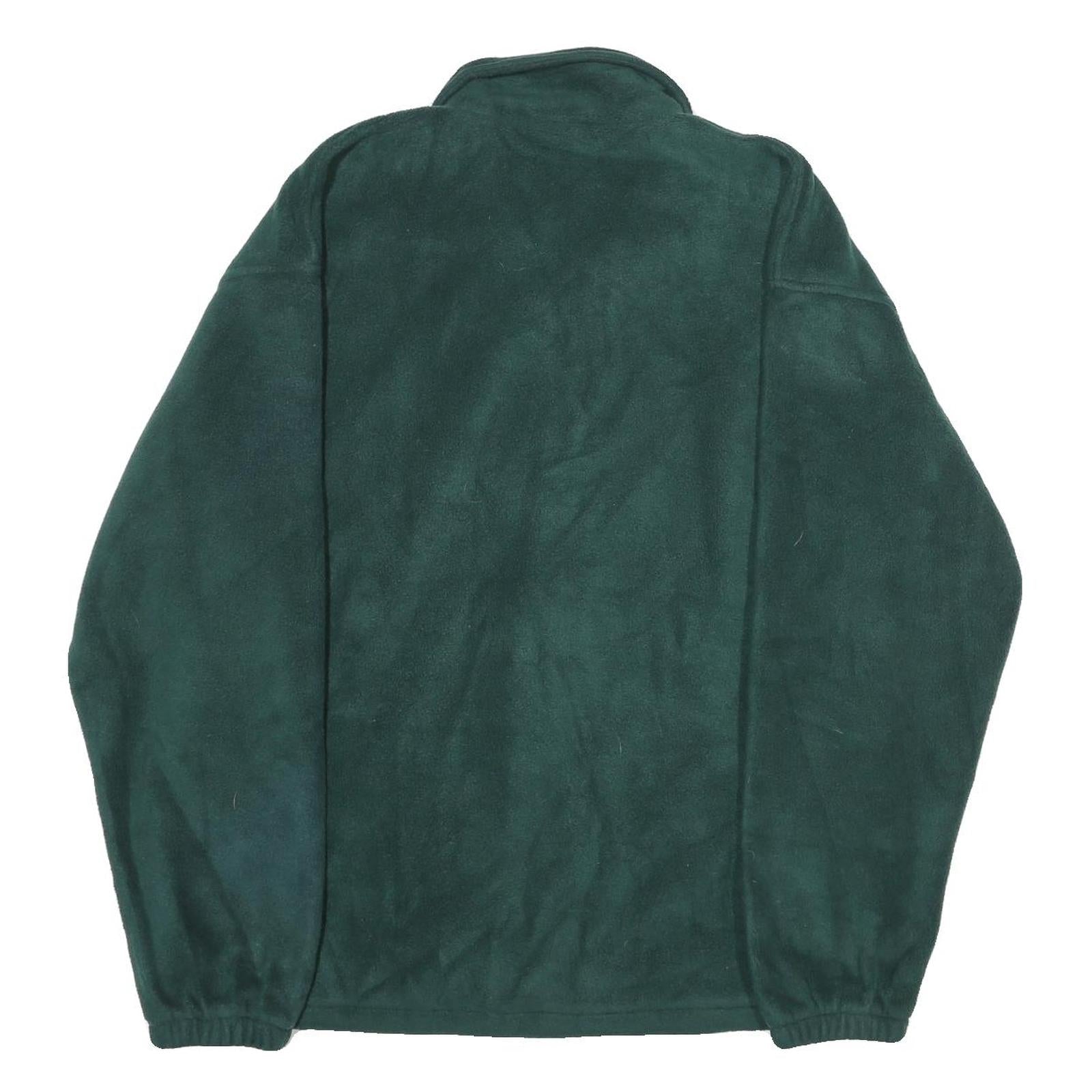 LEGACY Mens Green Polyester Zip Jacket L Fleece Casual Warm Outerwear