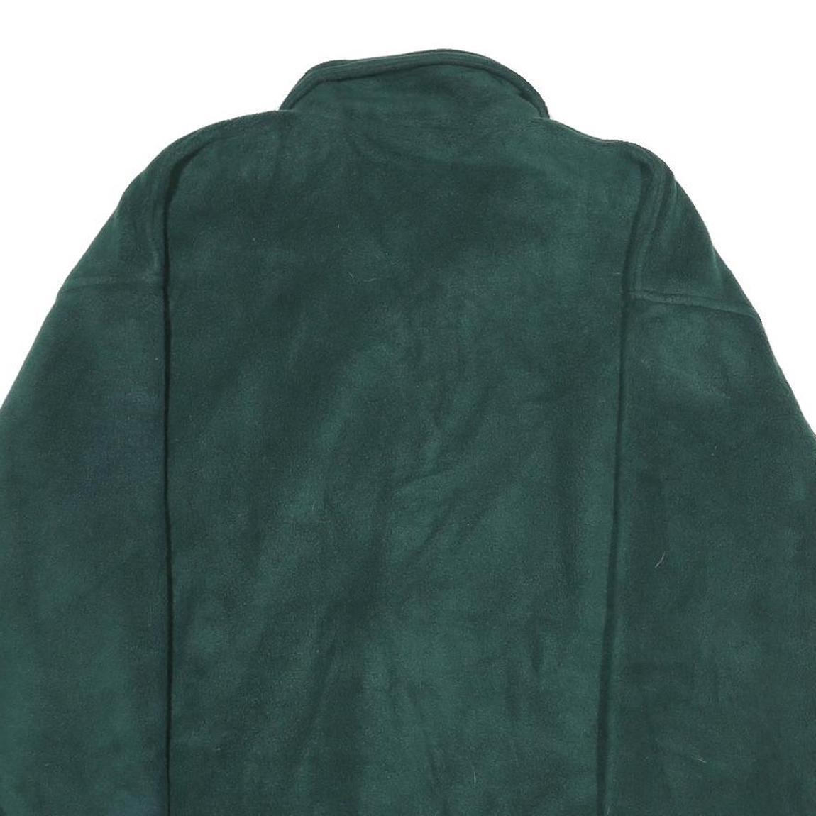 LEGACY Mens Green Polyester Zip Jacket L Fleece Casual Warm Outerwear