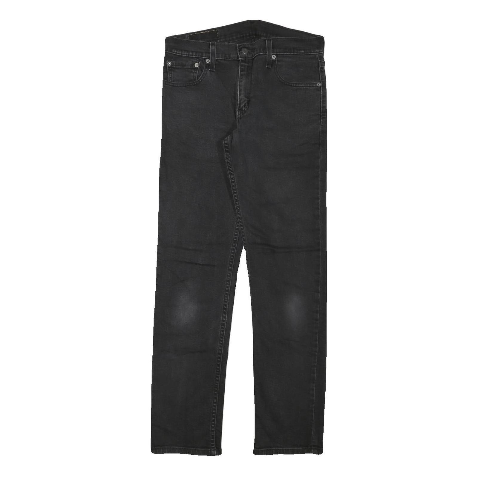 LEVI'S 511 Mens Slim Black Denim Jeans Cotton Blend W30 L32 Classic Fit Zip