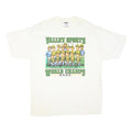 JERZEES Mens White Valley Sports World Champs 2002 Graphic T-Shirt XL Short