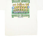 JERZEES Mens White Valley Sports World Champs 2002 Graphic T-Shirt XL Short