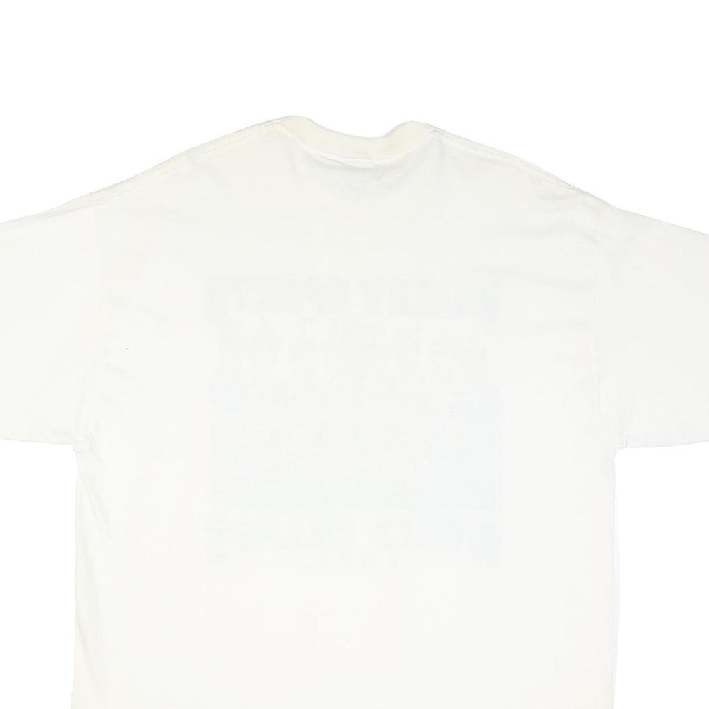 JERZEES Mens White Valley Sports World Champs 2002 Graphic T-Shirt XL Short