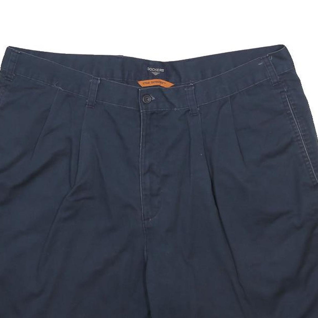 DOCKERS Mens Shorts Navy Blue Casual Classic Cotton L W38