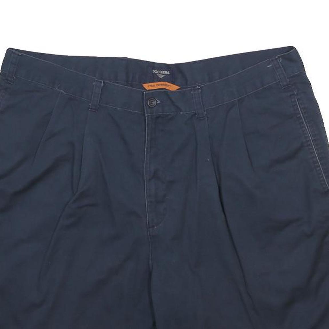 DOCKERS Mens Shorts Navy Blue Casual Classic Cotton L W38