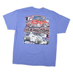 Mens Blue Kyle Hamilton Graphic T-Shirt XL Short Sleeve Crew Neck Racing