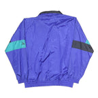 PUMA Mens Blue Teal Black Retro Track Jacket M Polyester Blend Colourblock Zip