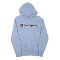CHAMPION Mens Blue Pullover Hoodie S Cotton Blend Casual Sportswear