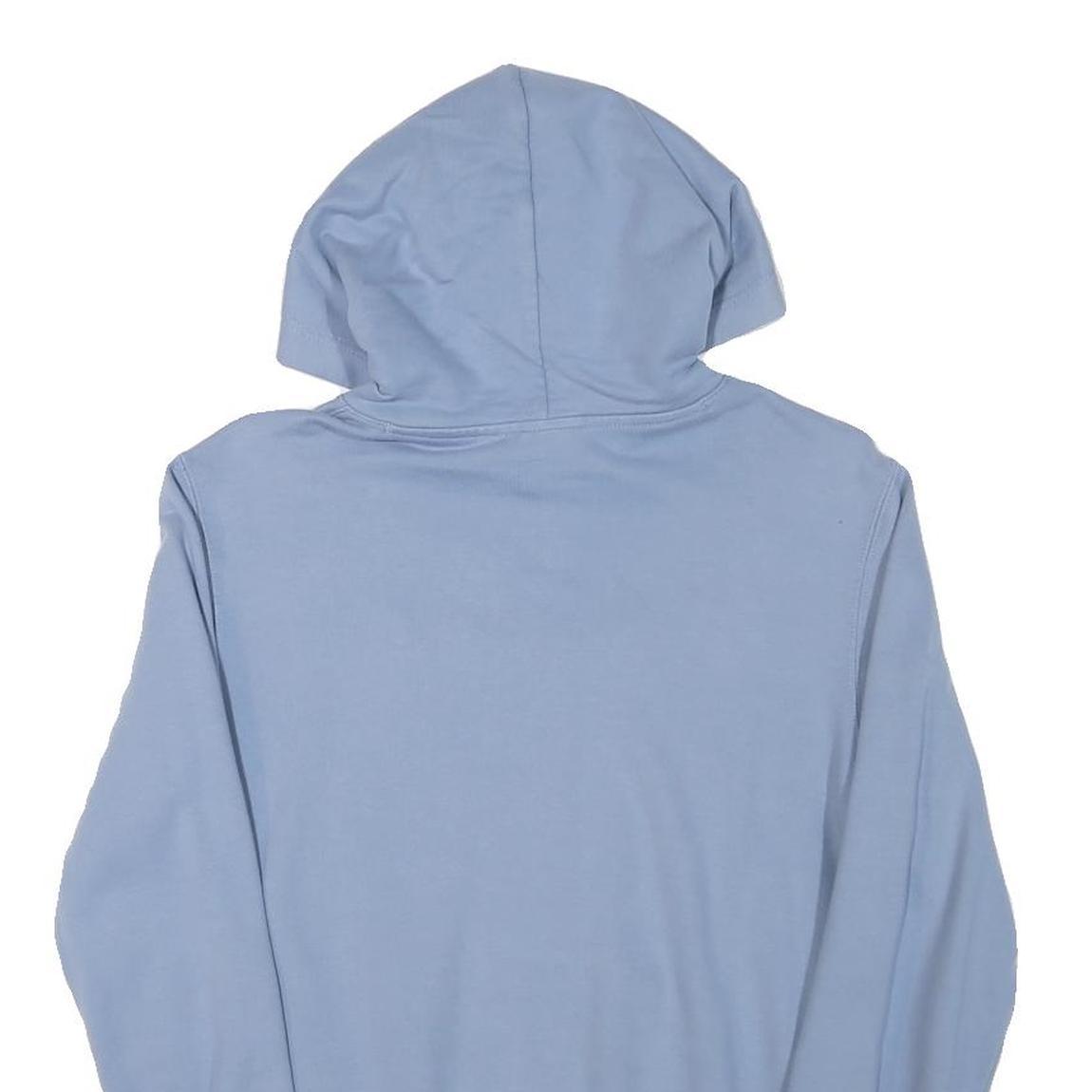 CHAMPION Mens Blue Pullover Hoodie S Cotton Blend Casual Sportswear