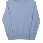 CHAMPION Mens Blue Pullover Hoodie S Cotton Blend Casual Sportswear
