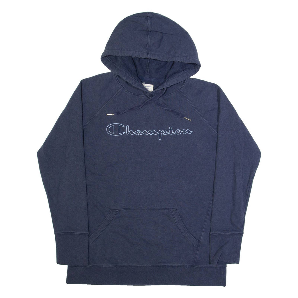 CHAMPION Mens Blue Hoodie M