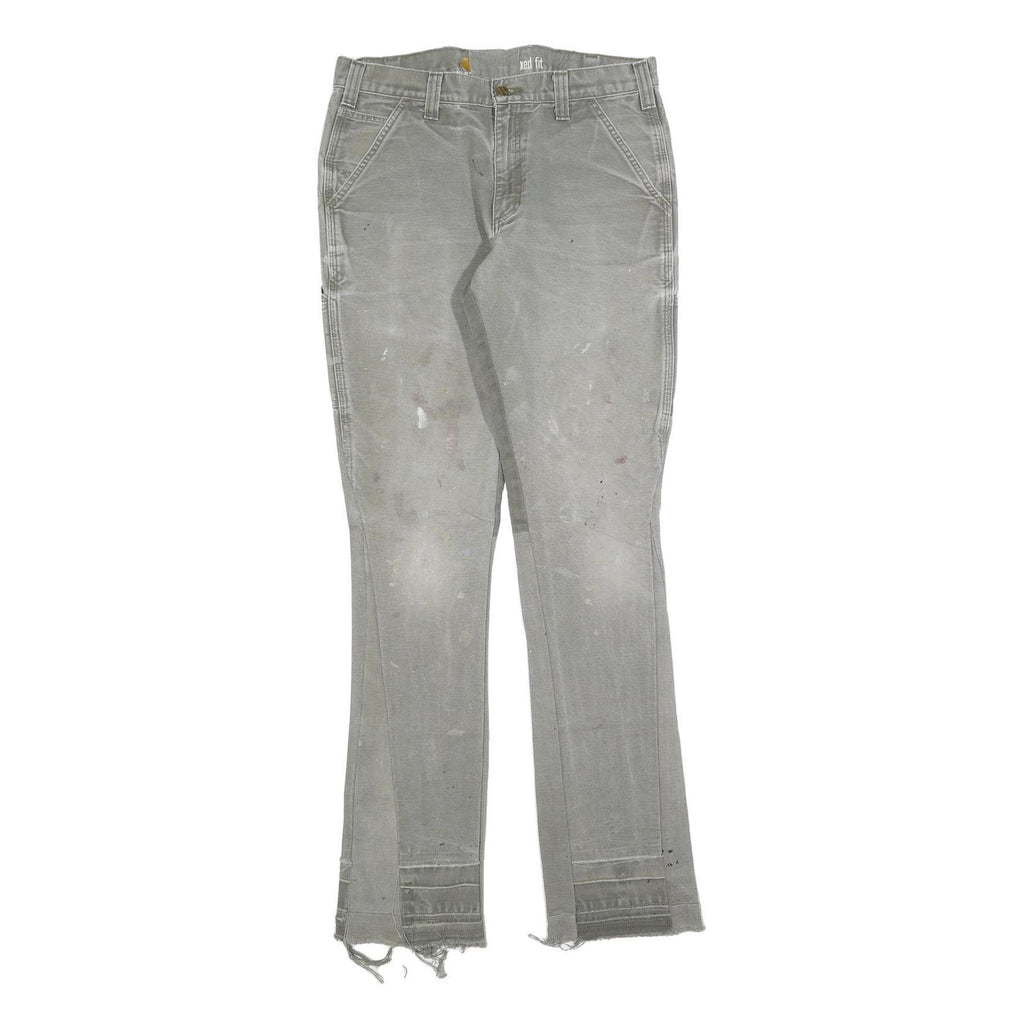 CARHARTT Womens Relaxed Fit Straight Cotton Blend Denim W32 L36 Workwear